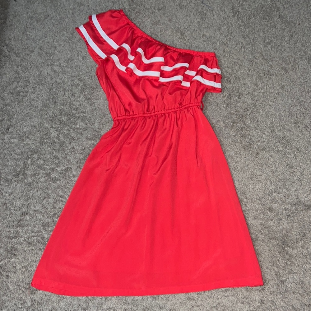 One shoulder summer dress